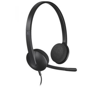 Słuchawka Logitech H340 Headset czarne z mikrofonem